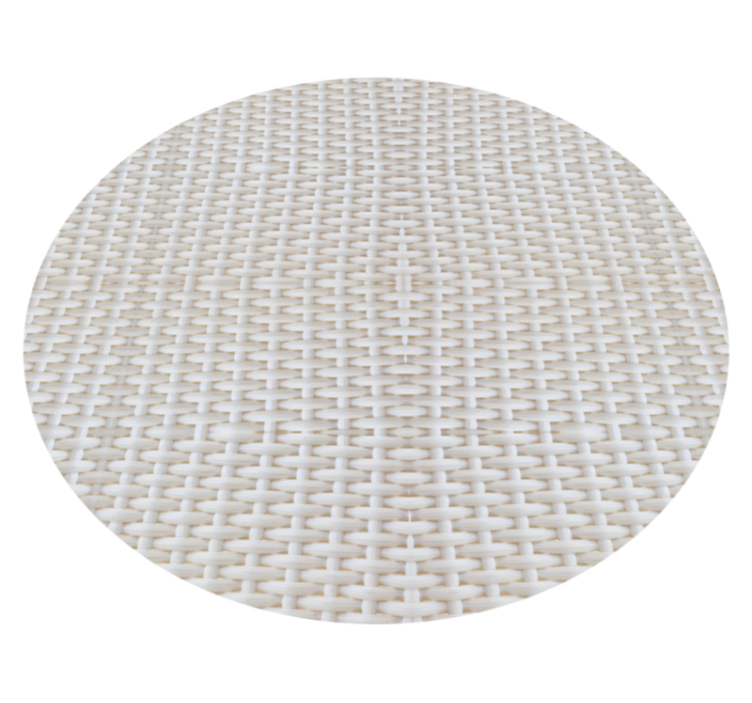 Tapete de vinil com efeito de madeira de rattan branco - TenStickers