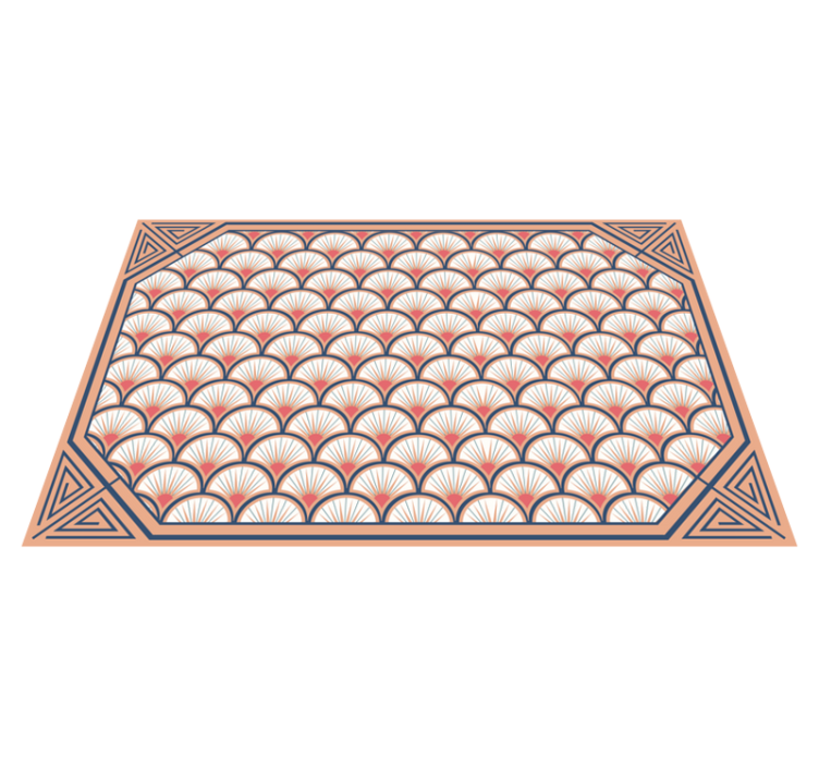 Tapete vinílico azulejos motivo de concha - TenStickers