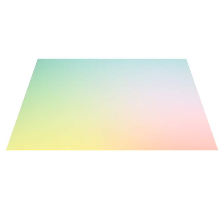 Tapete moderno arco-íris pastel estilo "kawaii" - TenStickers