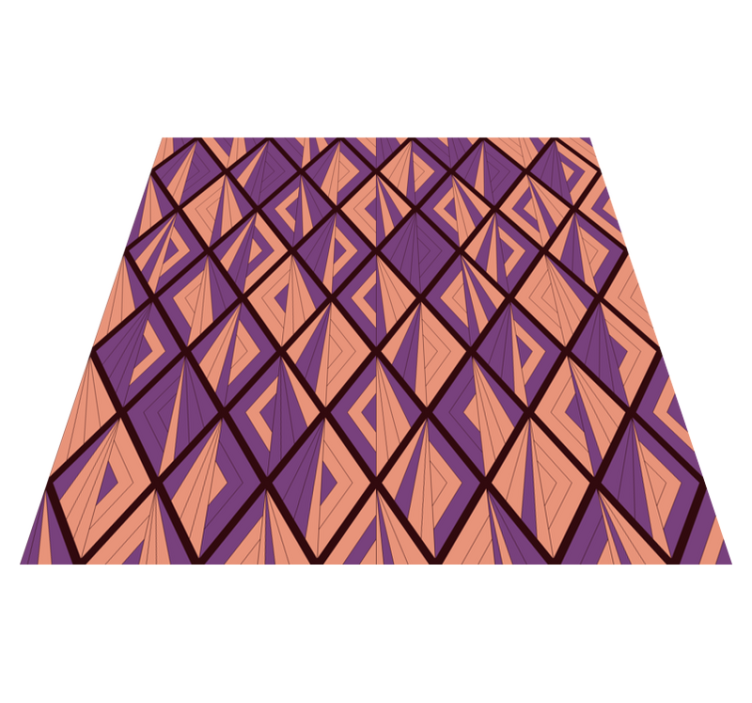 Tapetes geométricos de diamante roxo estilo africano - TenStickers