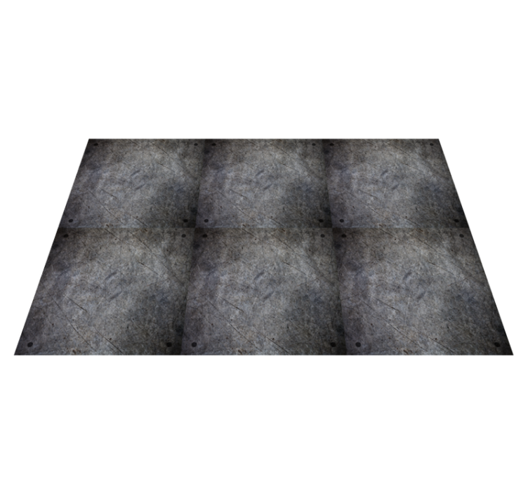 Tapete de piso de decoração industrial com efeito de metal - TenStickers