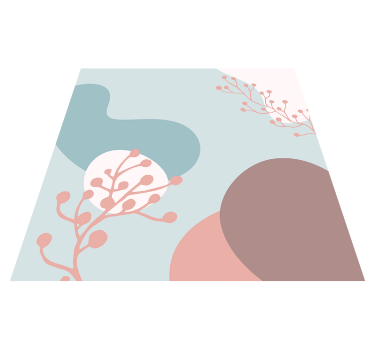 Tapete de piso em pvc com produtoabstrato em cor pastel - TenStickers