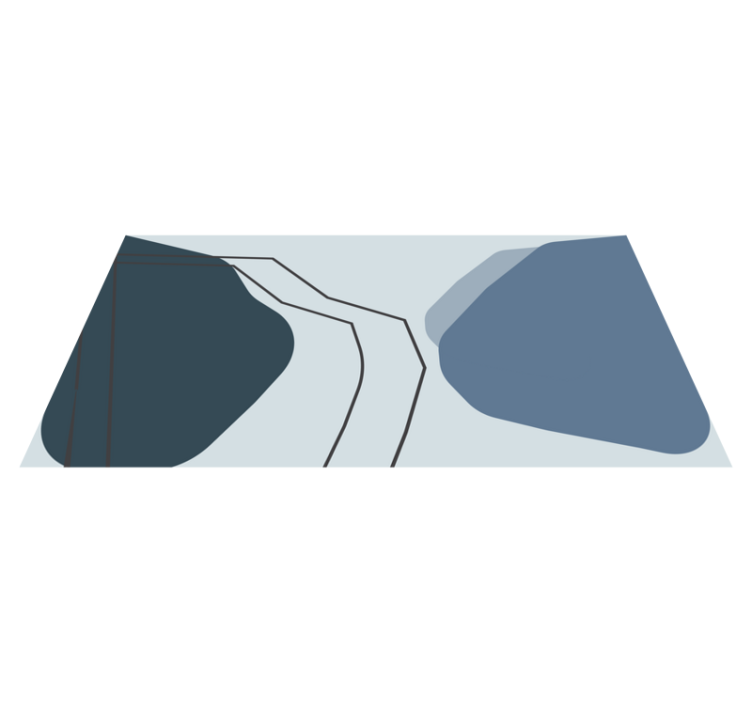 Tapete vinílico geométricas linhas de contorno abstratas - TenStickers