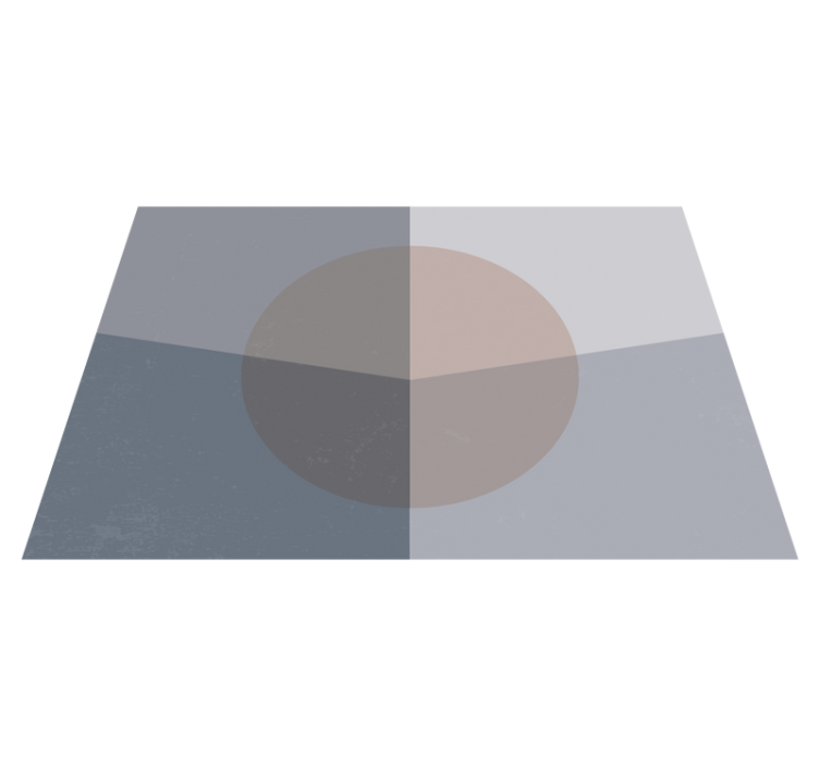 Tapete vinílico geométricas círculos sobrepostos - TenStickers