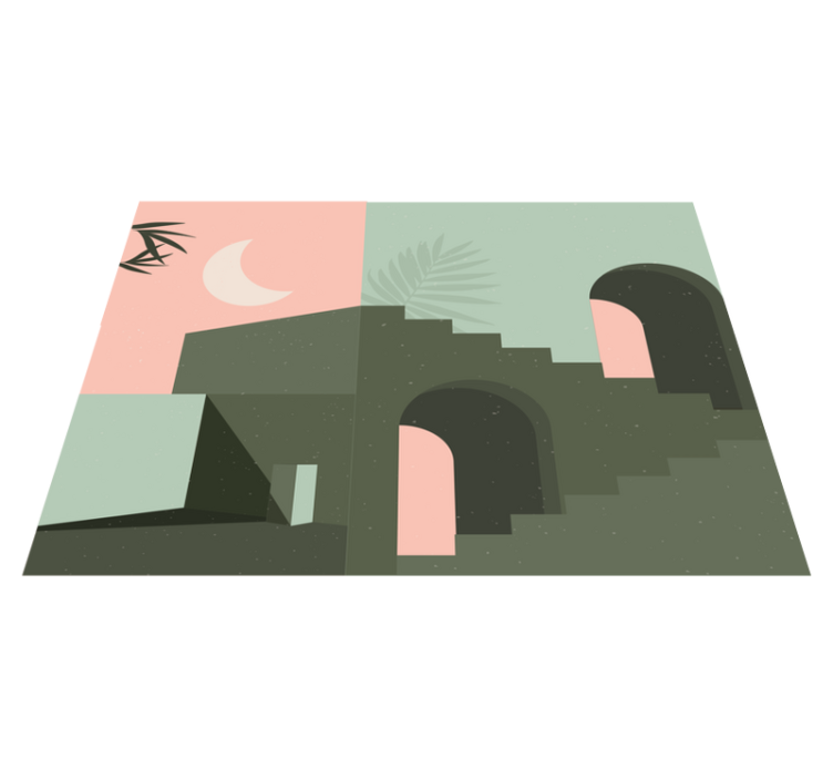 Tapete vinílico minimalista cenário abstrato minimalista - TenStickers