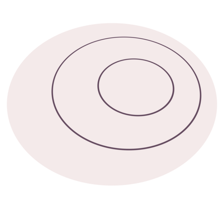 Tapete vinil minimalista design circular minimalista - TenStickers