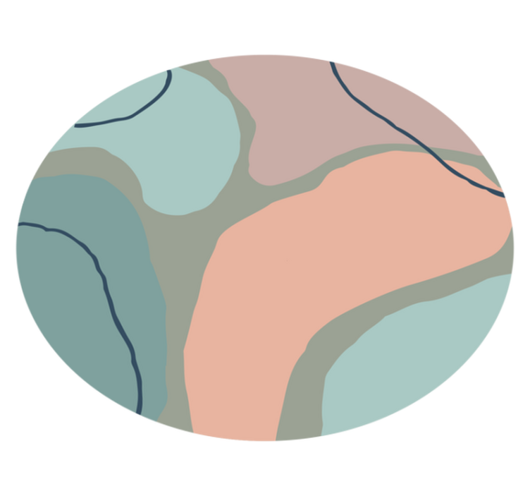 Tapete vinil minimalista formas geométricas abstratas - TenStickers