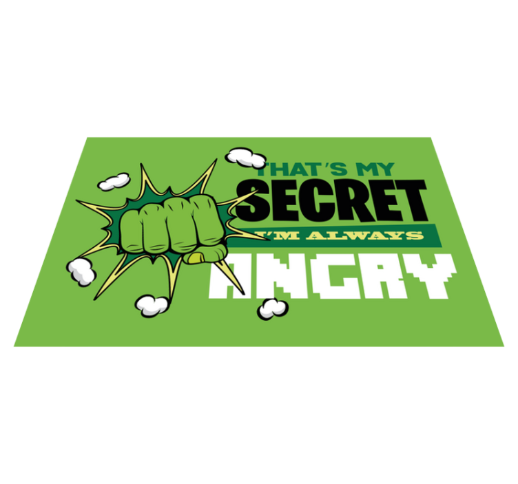 Estou sempre com raiva tapete infantil - TenStickers