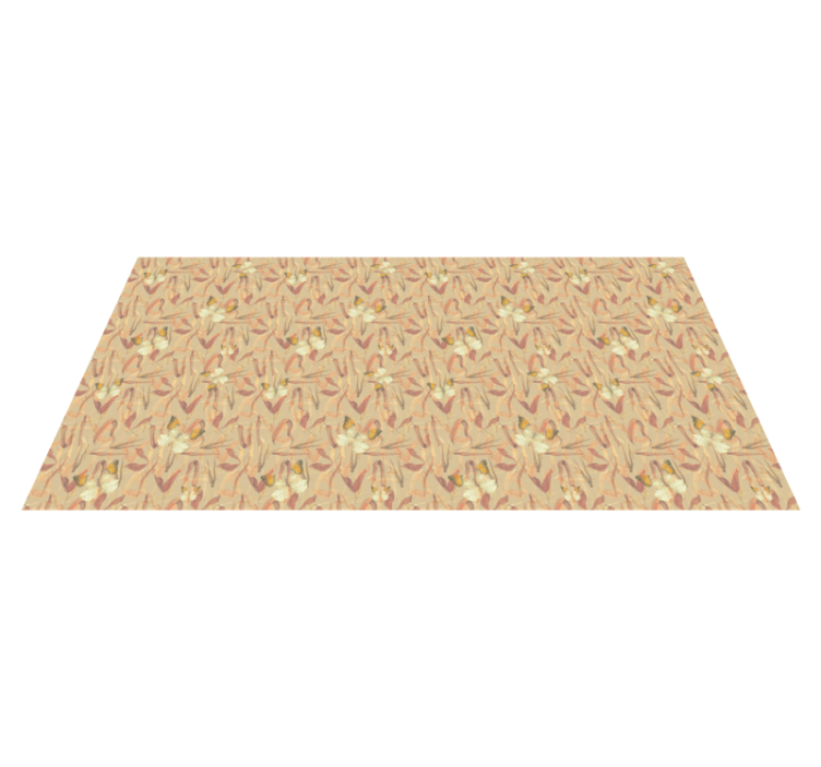 Tapete vinílico sala de estar conjunto com estampa floral - TenStickers