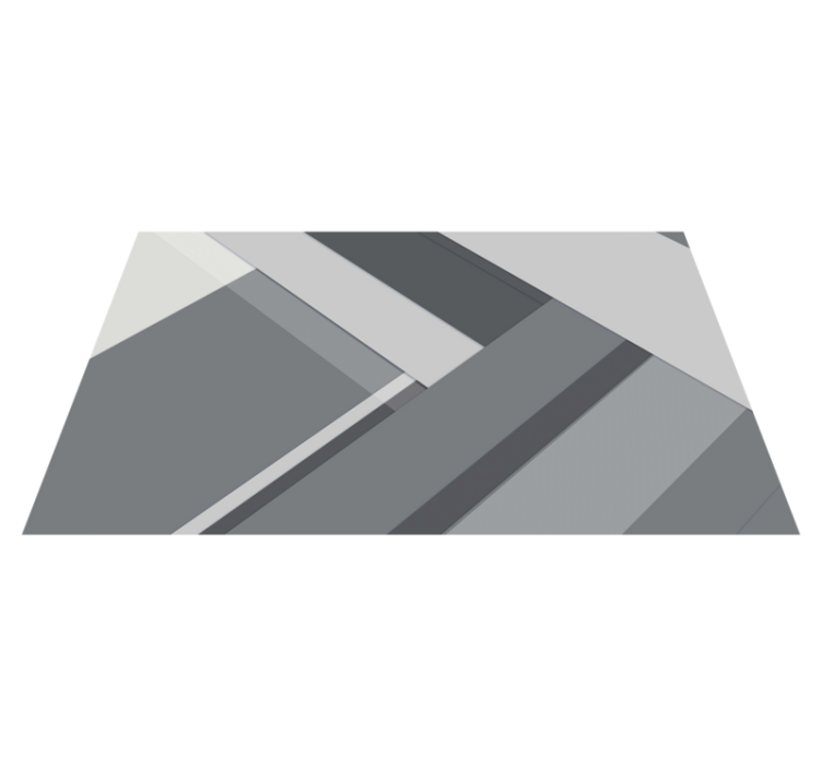 Tapete vinílico escritório geométrico cinza - TenStickers