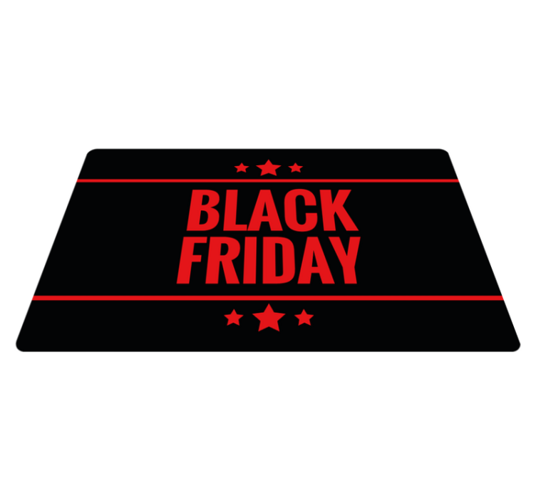 Tapete vinil preto black Friday é o dia em que as lojas oferecem  - TenStickers