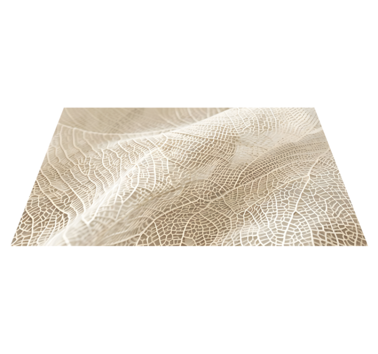 Tapete vinílico bege folhas minimalistas - TenStickers