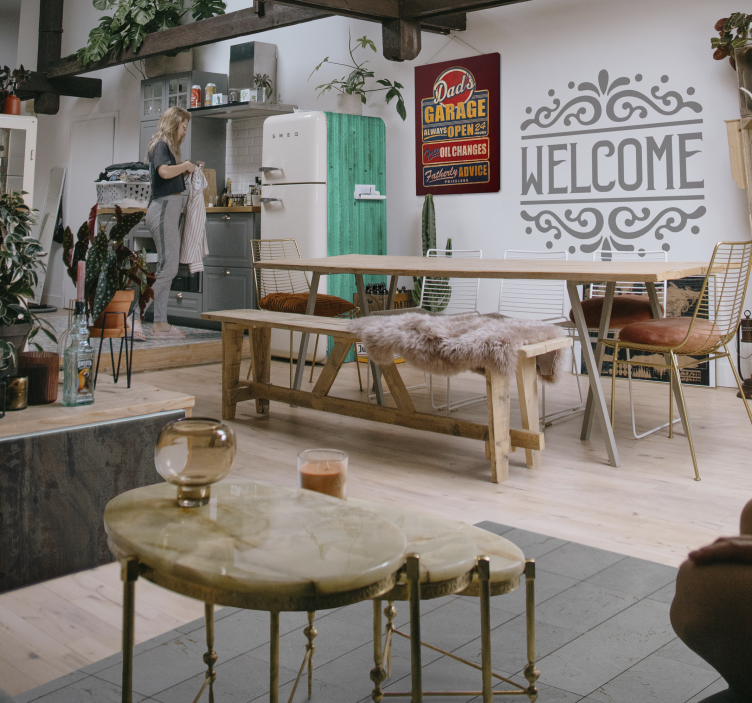 Tapete de vinil de textura de colagem de concreto - TenStickers