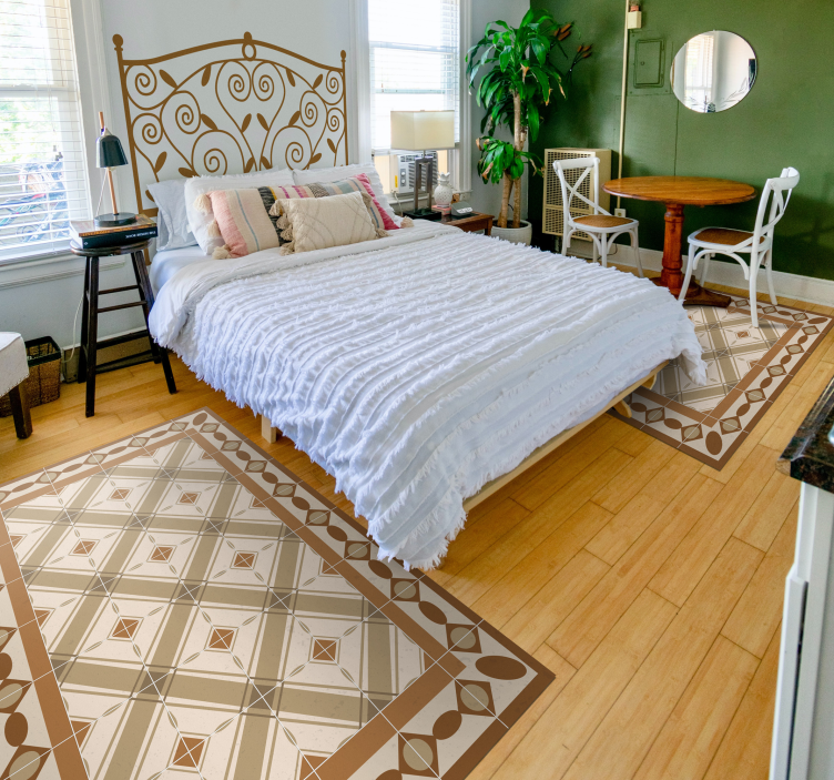 Tapete de sala de estar de azulejos portugueses - TenStickers