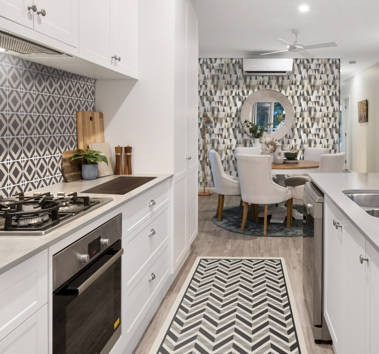 Tapete de vinil nórdico de setas de cozinha - TenStickers