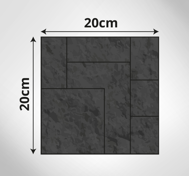 Tapete vinílico de pedras superfície preta texturizada - TenStickers