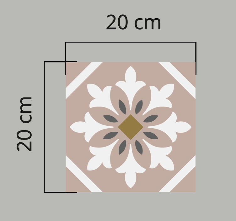 Carpete de telha aleatória marrom - TenStickers