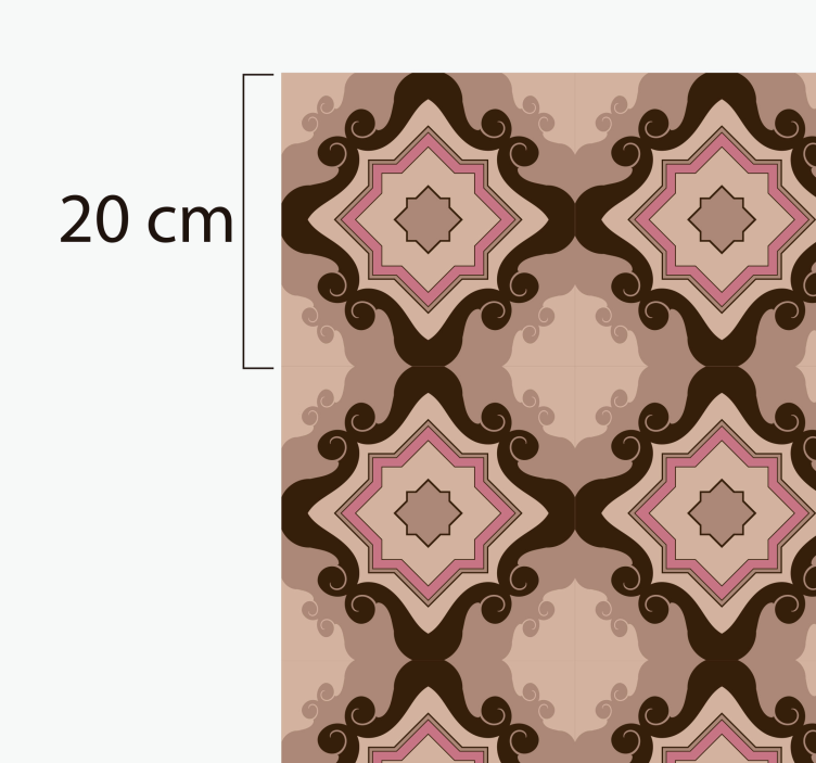 Tpete de vinil vintage azulejos barrocos - TenStickers