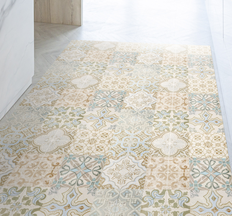 Tapete de azulejos estilo espanhol relíquia antiga - TenStickers
