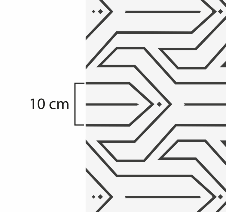 Tapete vinílico de formas geométricas padrão Geométrico - TenStickers