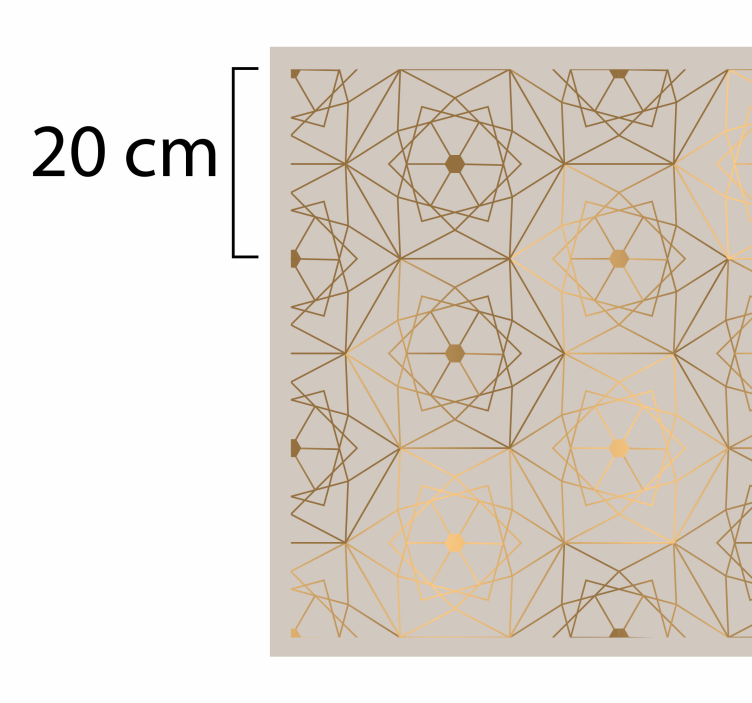 Ladrilhos de mosaico texturizado marrom - TenStickers