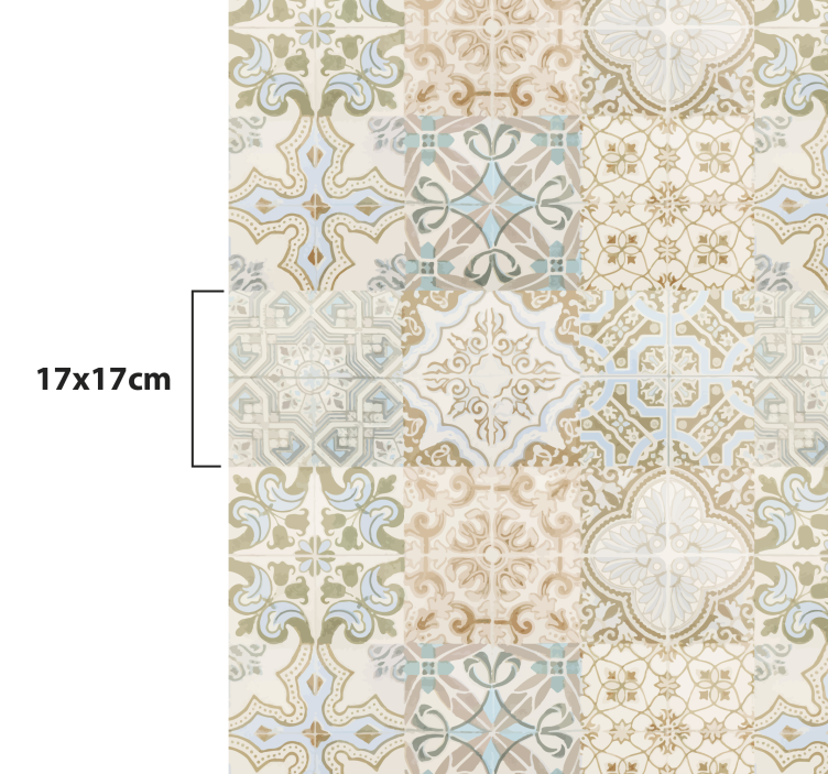 Tapete de azulejos estilo espanhol relíquia antiga - TenStickers