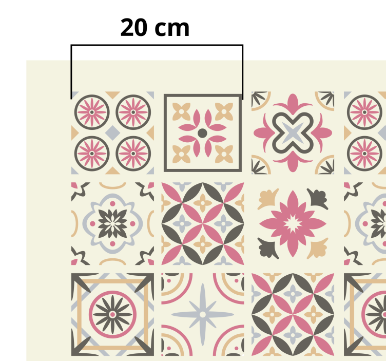 Tapete vinílico azulejo "Colégio Nicolle" - TenStickers
