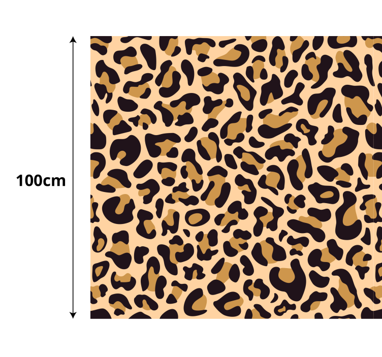 Tapete de vinil com estampa de leopardo e animal - TenStickers