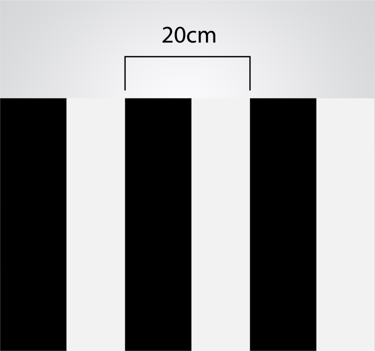 Tapete de vinil com riscas pretas e brancas de cozinha - TenStickers