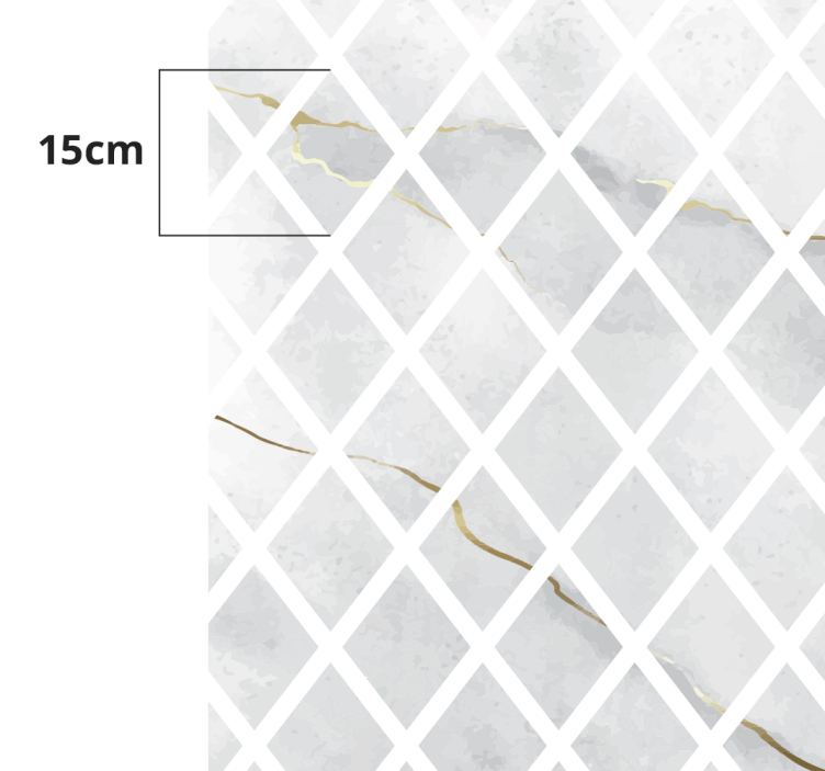 Ladrilhos de pedra diamante e beija - TenStickers