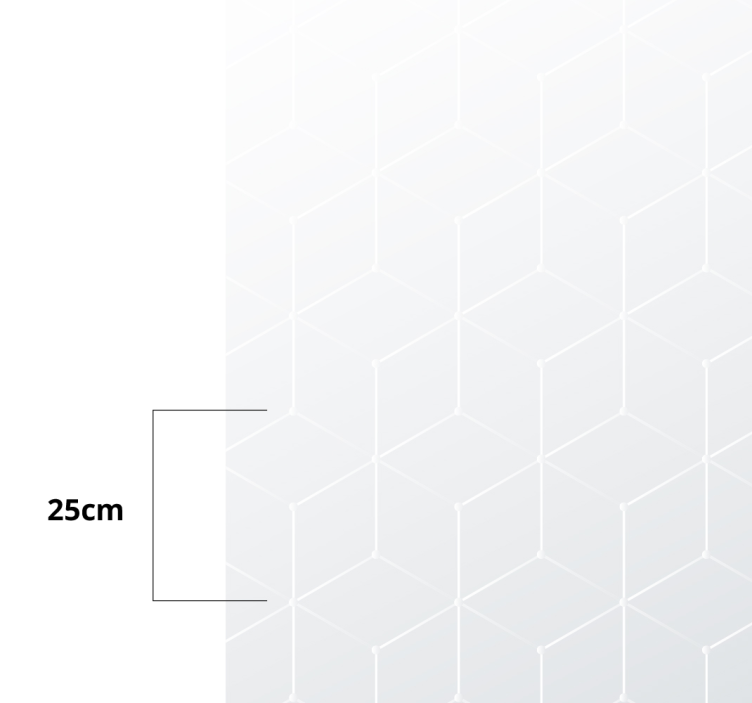 Tapete vinílico azulejos superfície de padrão geométrico - TenStickers