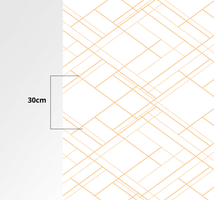 Tapete vinílico geométricas estilo minimalista de linhas - TenStickers