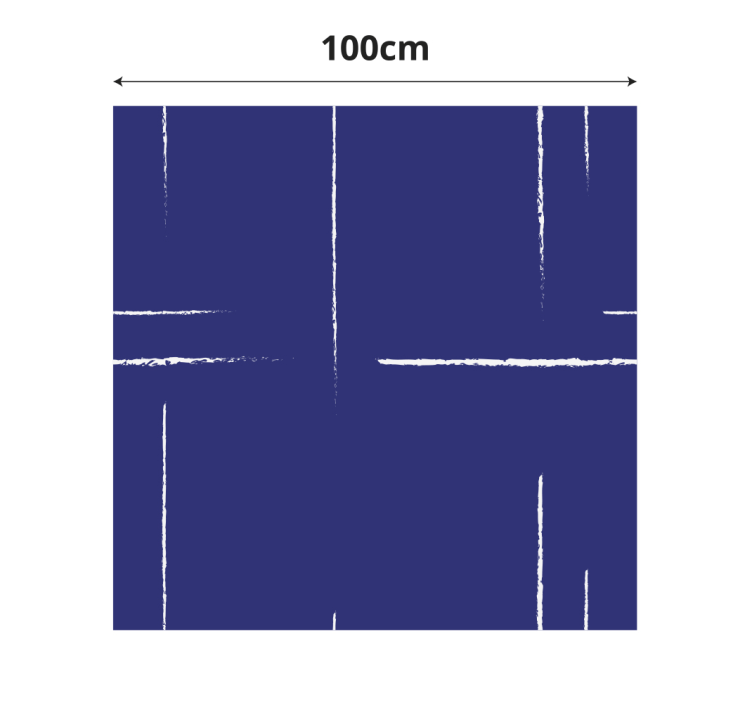 Tapete vinílico azul padrão de linha moderno - TenStickers