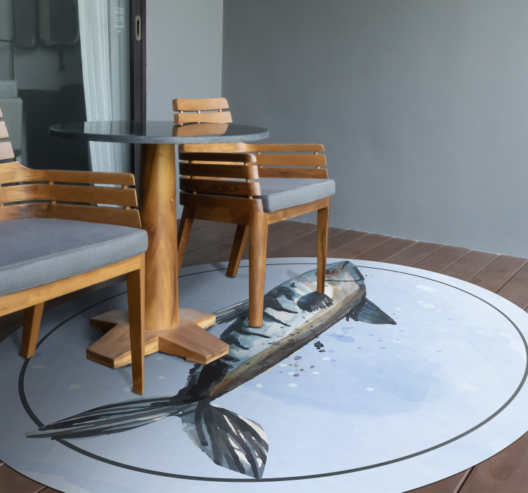 Abstrato mar comida animal vinil tapete - TenStickers