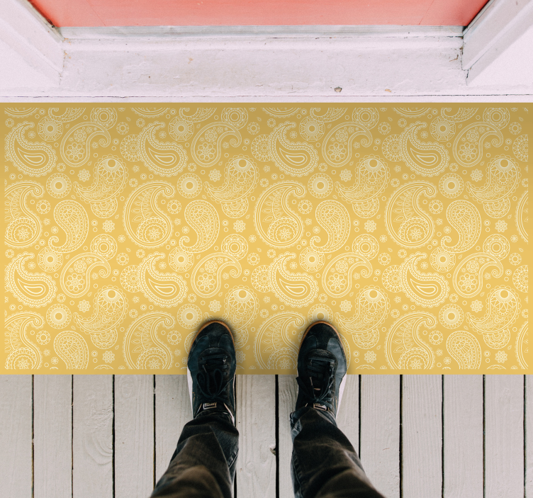 Tapete de vinil árabe do salão de entrada de paisley - TenStickers