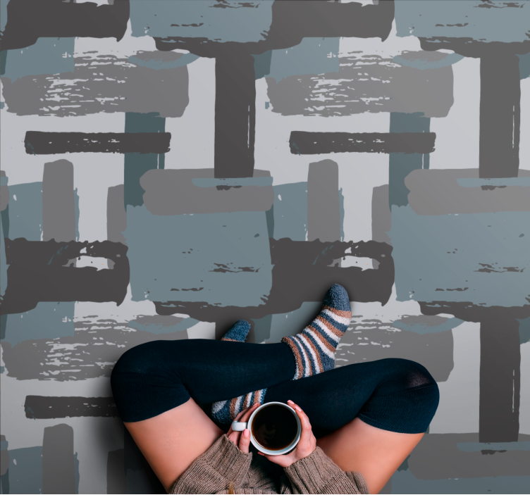 Tapetes modernos de blocos pintados com cores claras - TenStickers