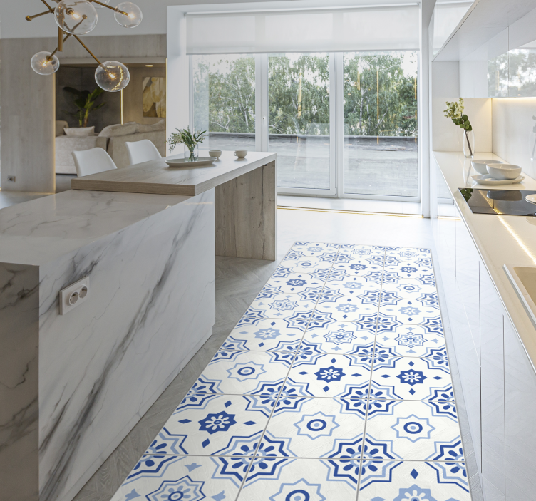 Carpete em mosaico tapete moderno - TenStickers