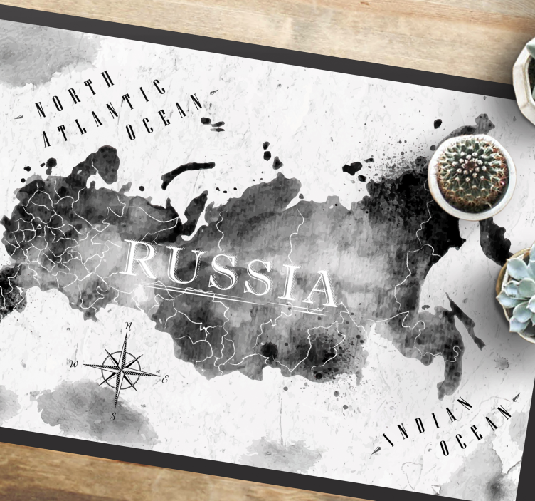 Cartão de mapa do tapete de mapa mundial urss - TenStickers