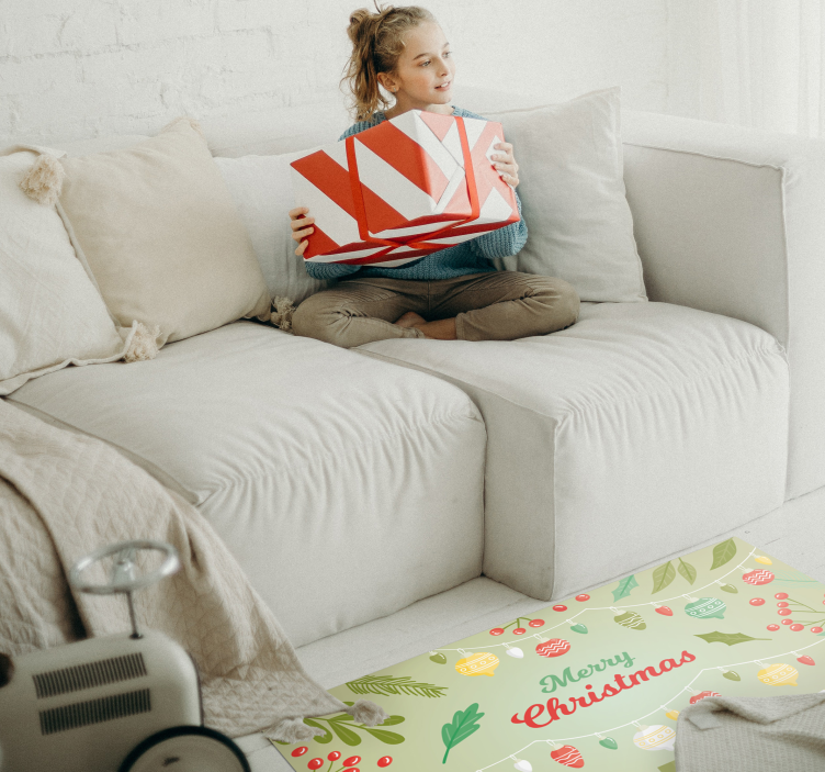 Feliz natal e presentes tapete para árvore de natal - TenStickers