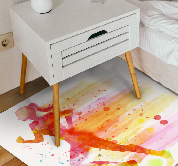 Fitness corrida tapete moderno - TenStickers