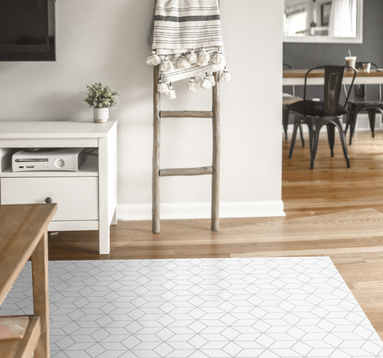 Hexágonos nórdicos tapete nórdico - TenStickers