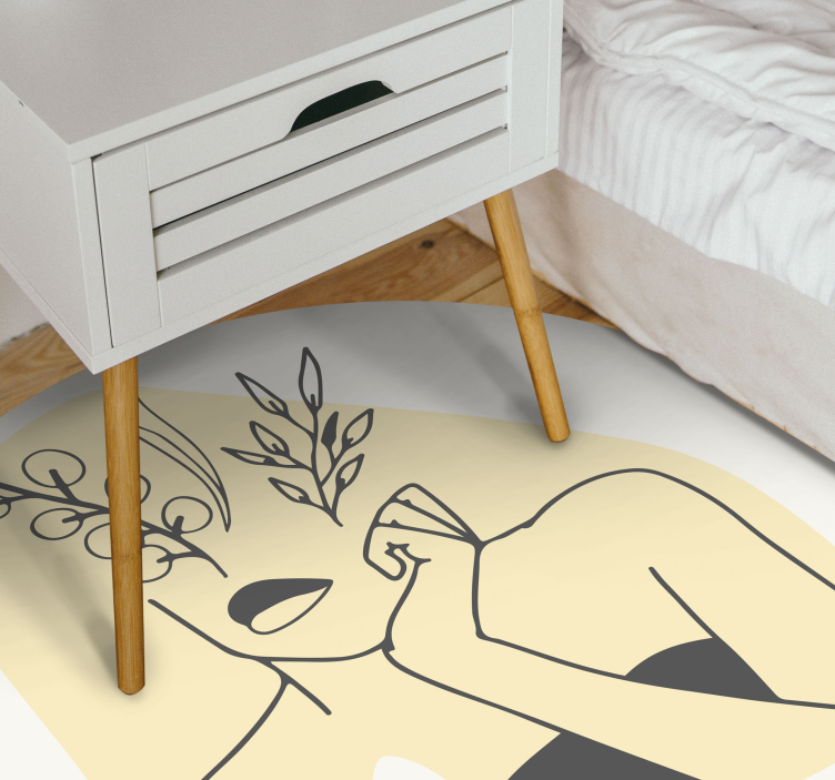 Tapete moderno feminino elegante estilo arte - TenStickers