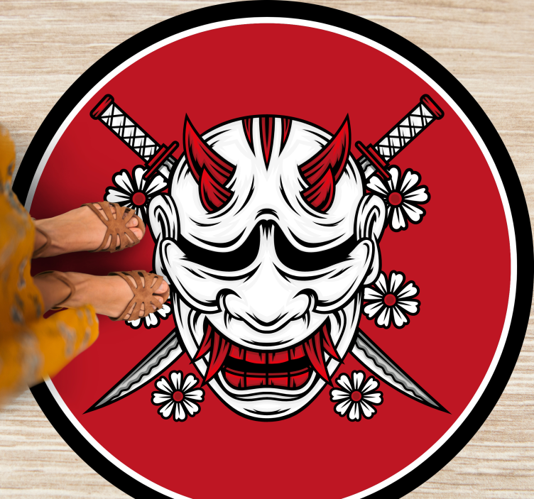 Ninja caveiras cartoon tapete moderno - TenStickers