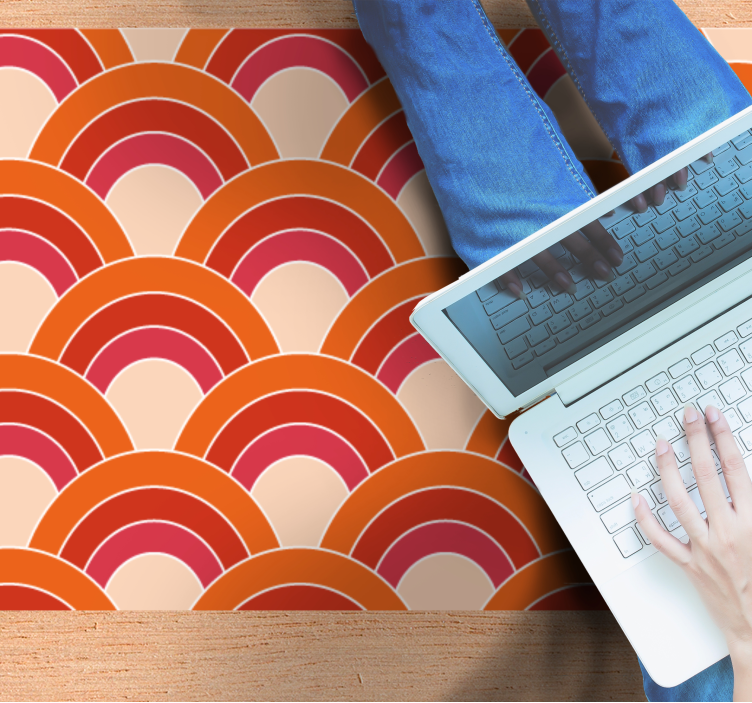 Tapete de quarto com padrão geométrico de pétalas geométricas - TenStickers