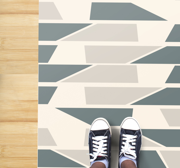 Corredores de azulejos geométricos abstratos - TenStickers