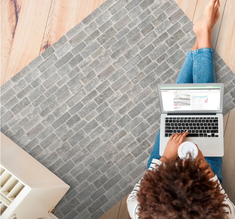 Ladrilhos de pedra de estilo rústico de tijolo branco - TenStickers