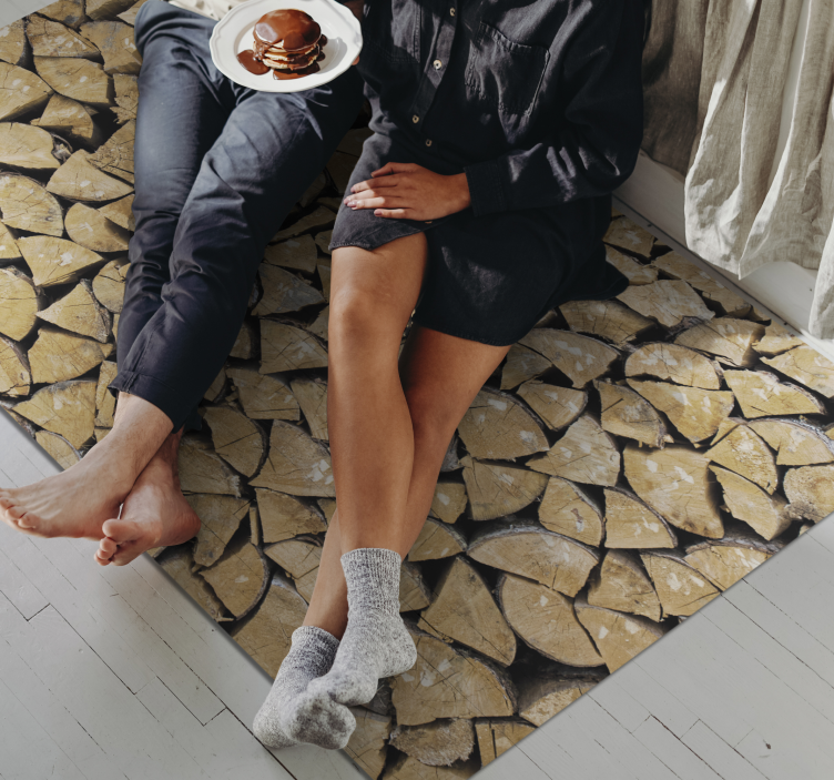 Tapete de vinil de madeira com efeito de madeira original 3d - TenStickers