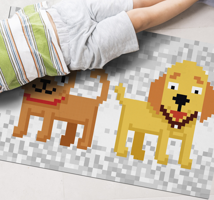 Tapete de animais de estimação pixel art - TenStickers
