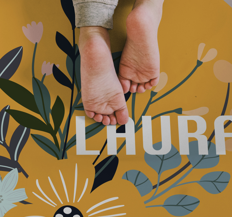 Plantas personalizáveis tapete personalizado - TenStickers