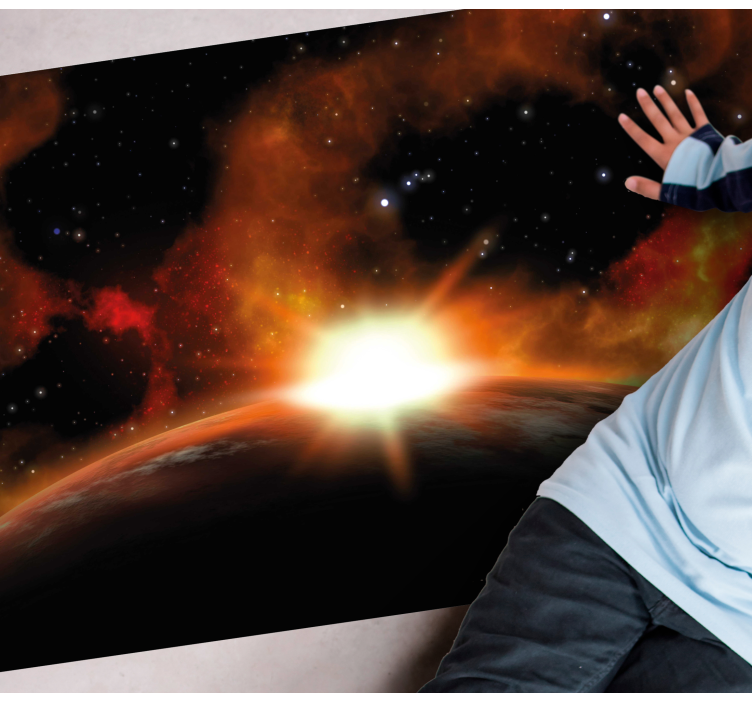 Sol forte no tapete da sala de estar - TenStickers